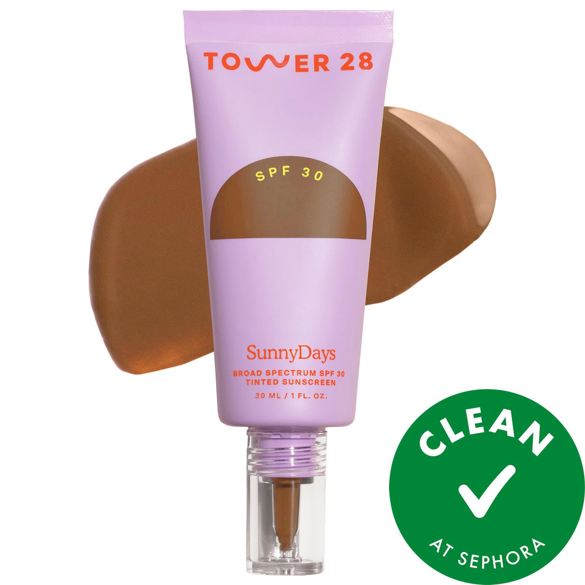 SunnyDays Mineral SPF 30 Tinted Sunscreen Foundation: Lightweight, Non-Comedogenic, Vegan Formula for Sensitive Skin & Blue Light Protection by Beauty Care Bag