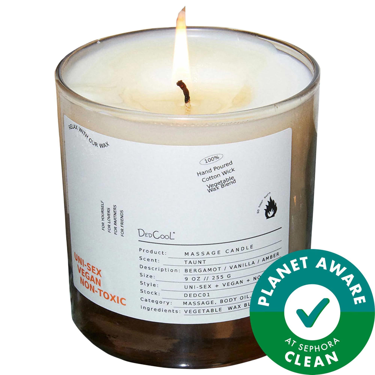 Diptyque Taunt massage candle with bergamot and vanilla