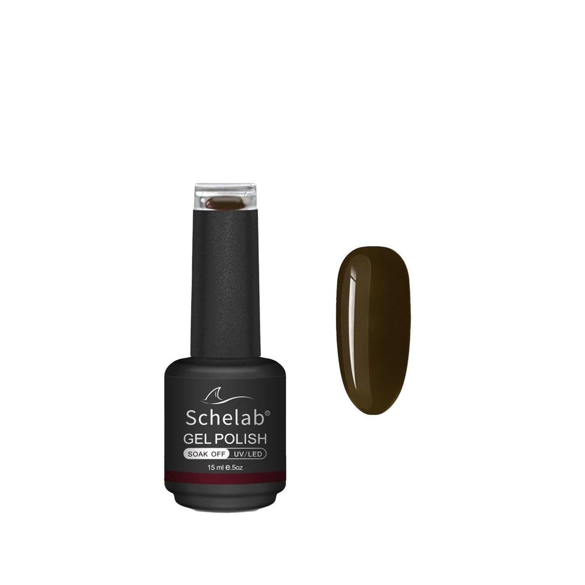 Schelab One Step Gel Nail Polish 15ml - Olive, Long-Lasting Gel Polish for Salon-Quality Manicures by Beauty Care Bag