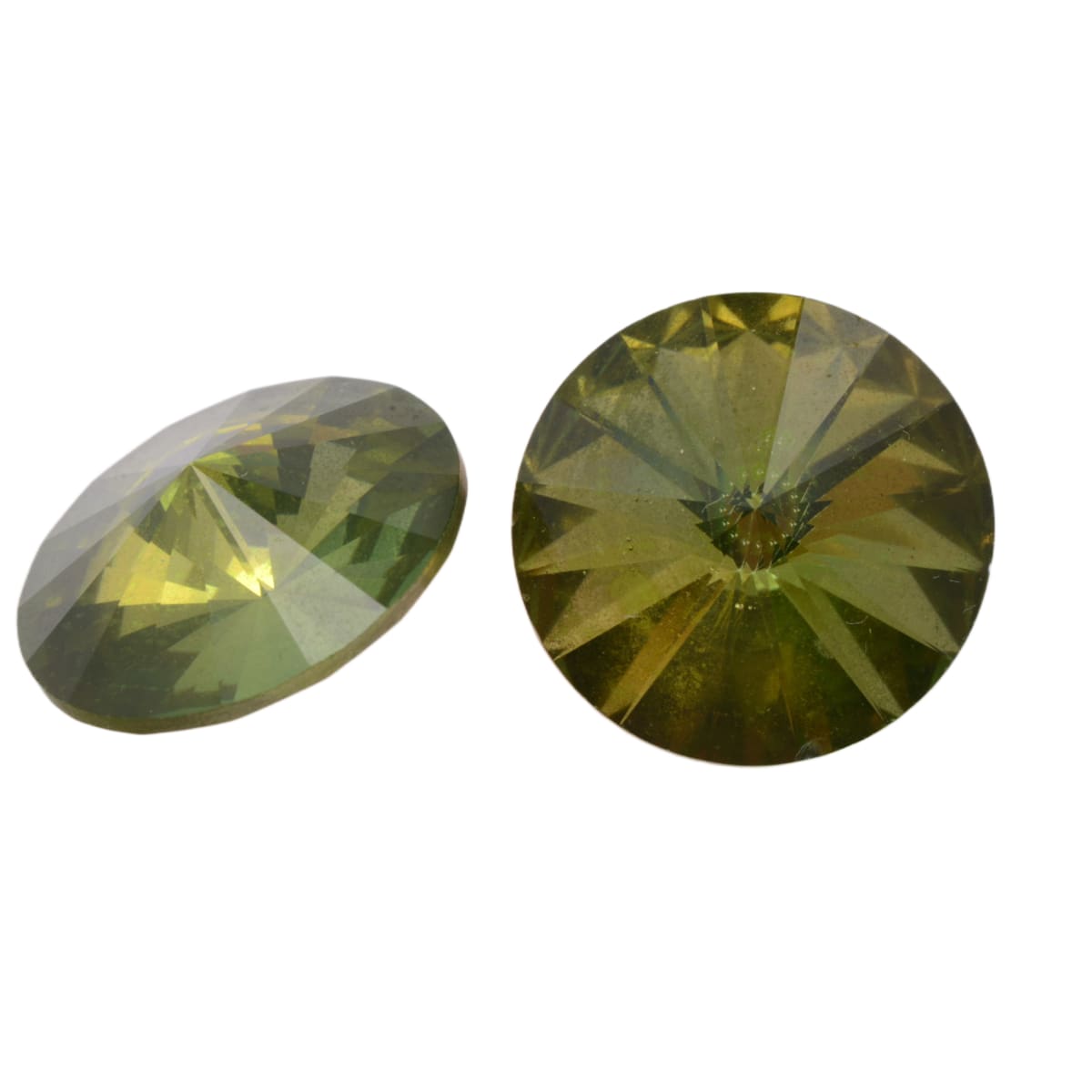 Swarovski Crystal 1122 Round Rivoli 18mm Lemon Citrine - Individual Crystal by Continental Bead Suppliers