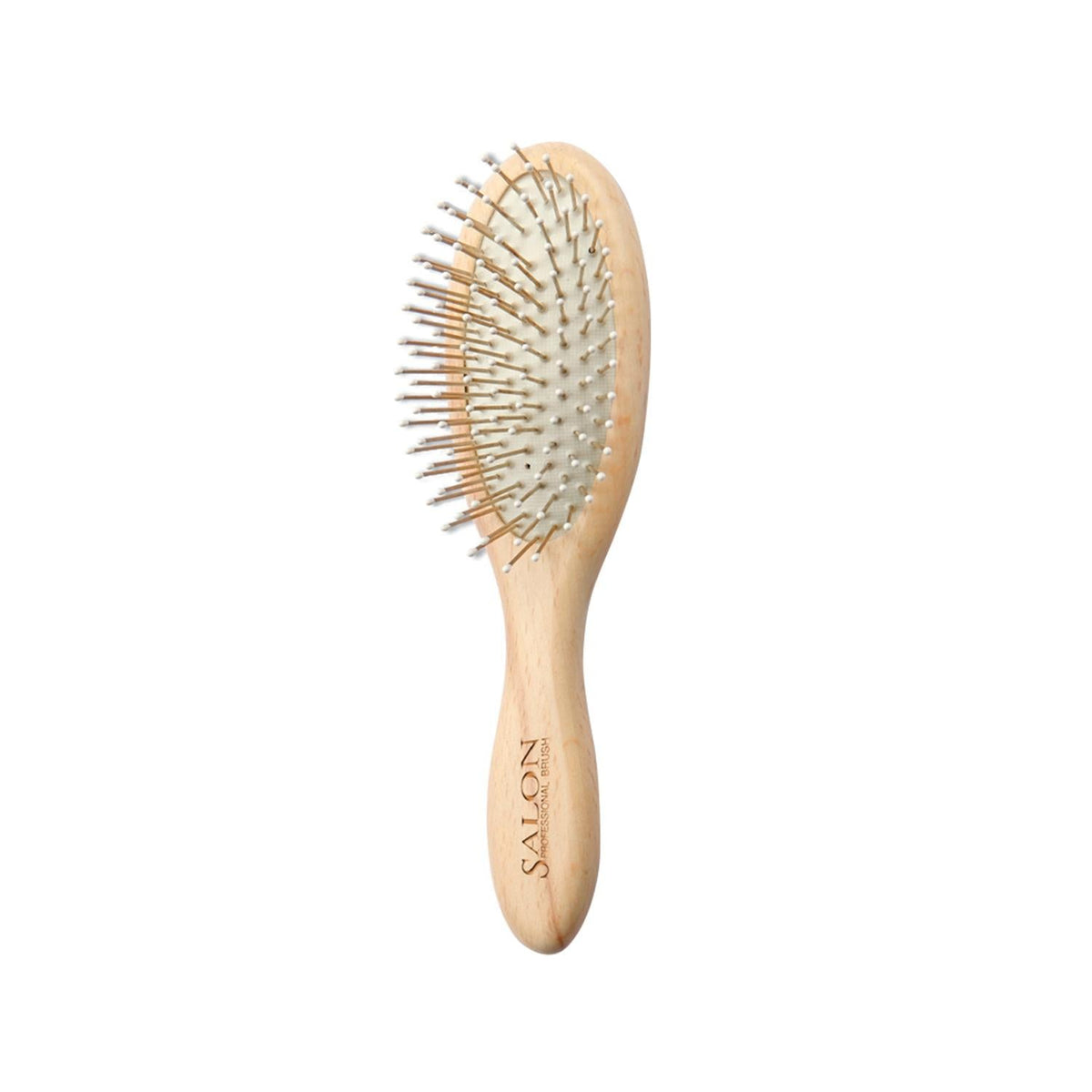 Salon Professional Bambuline Small Oval Brush 6130 - Professional Oval Hair Brush for Detangling & Styling by Beauty Care Bag