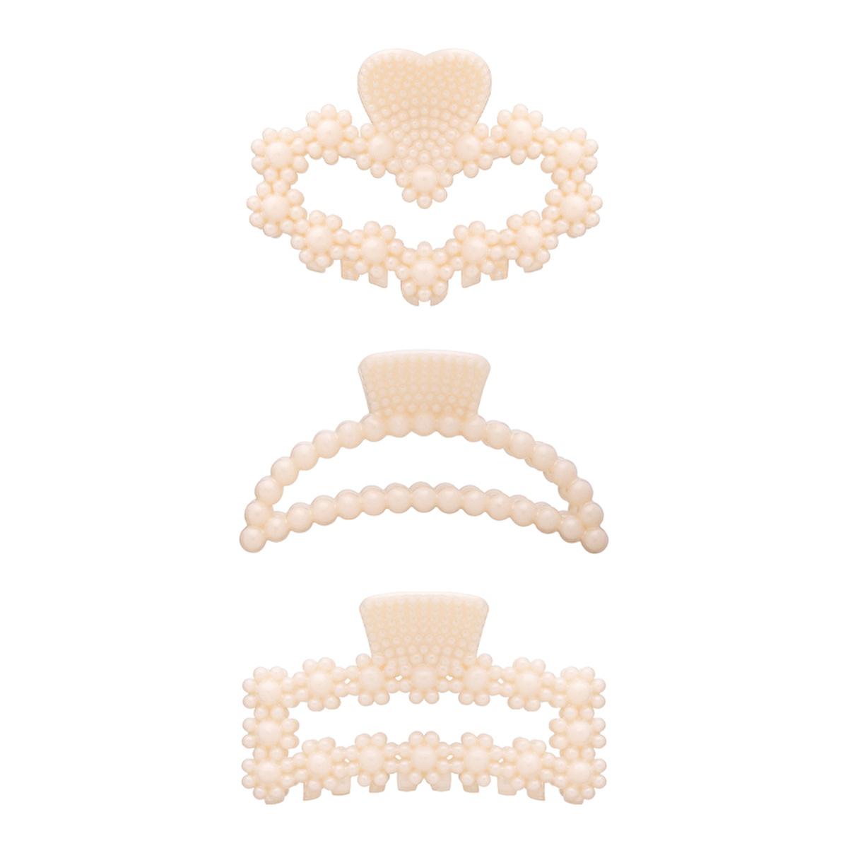 Eklips Pearl Hair Clip: Elegant White Pearl Claw Clip for Women - Stylish Decorative Accessory for Everyday & Special Occasions by Beauty Care Bag