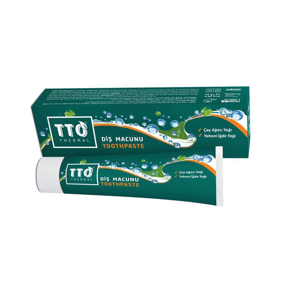 TTO Natural Tea Tree Oil Toothpaste for Sensitive Teeth - 75g by Beauty Care Bag