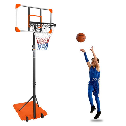 Kids Basketball Hoop Adjustable 5.6-7ft with WheelsBasketball HoopTorqelo.com