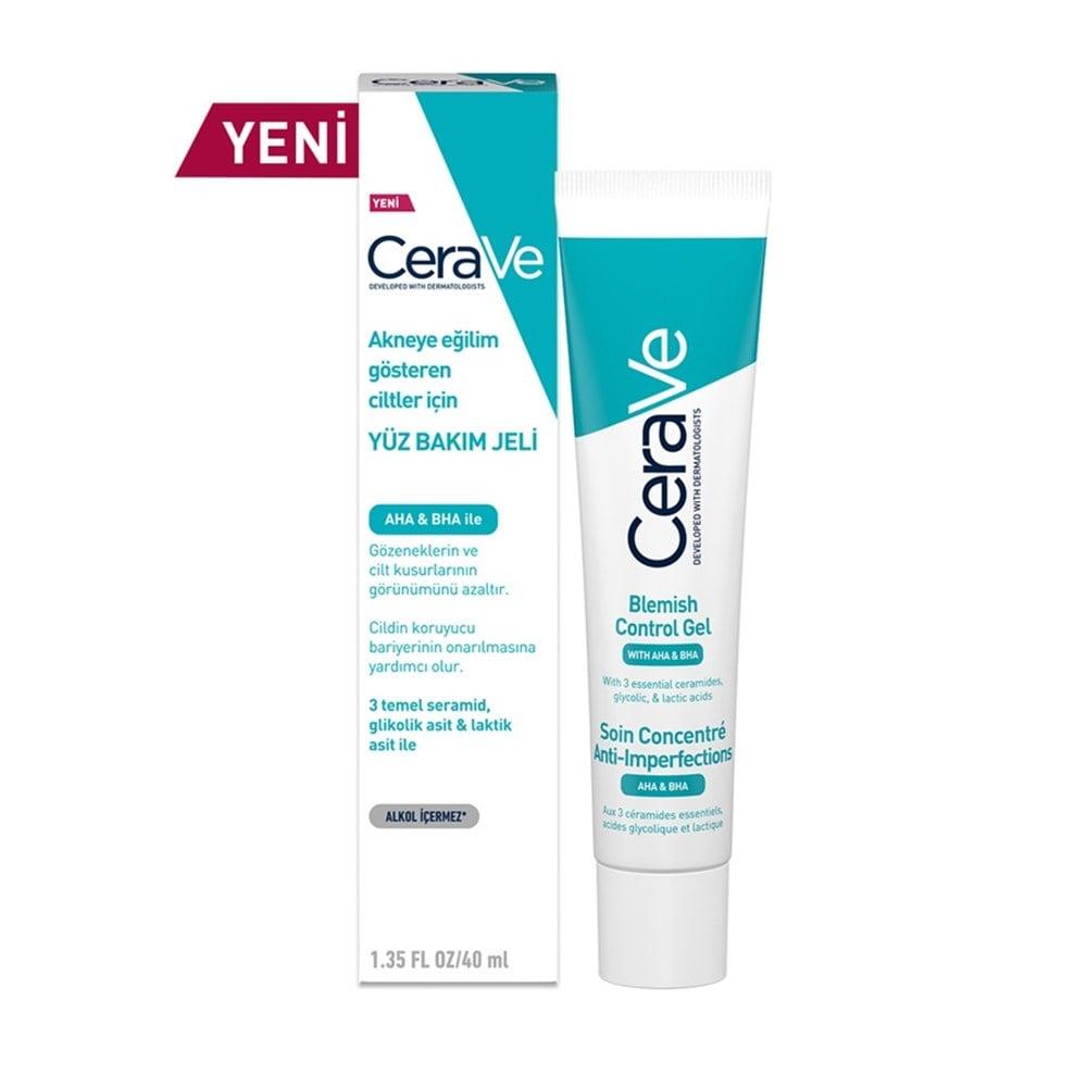 CeraVe Facial Care Gel for Acne-Prone Skin - AHA, BHA, Ceramide Skincare by Beauty Care Bag