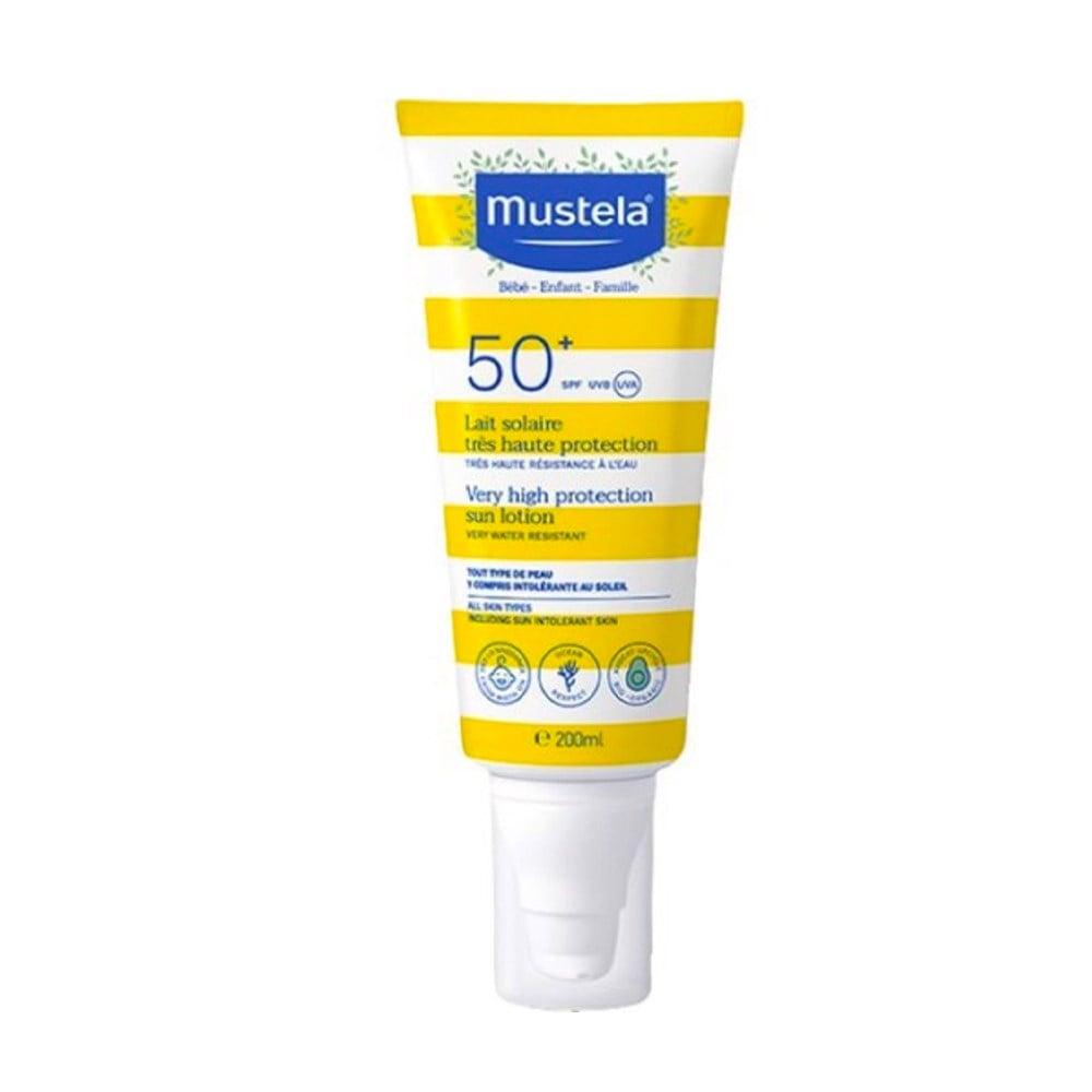 Mustela SPF50+ Sunscreen Lotion for Babies & Adults - Waterproof & Gentle on Sensitive Skin by Beauty Care Bag
