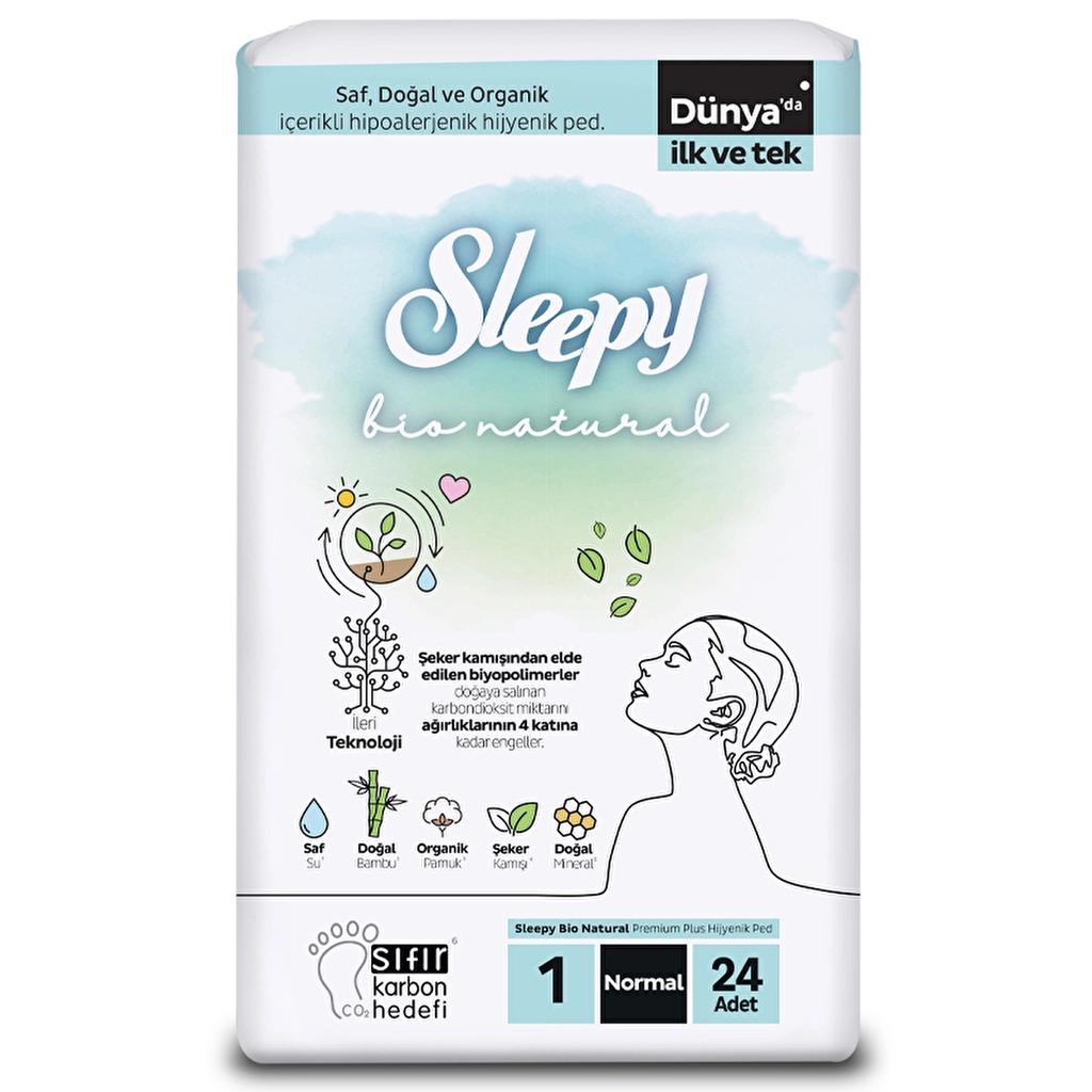 Sleepy Bio Natural Normal Sanitary Pads 24 Count by Beauty Care Bag