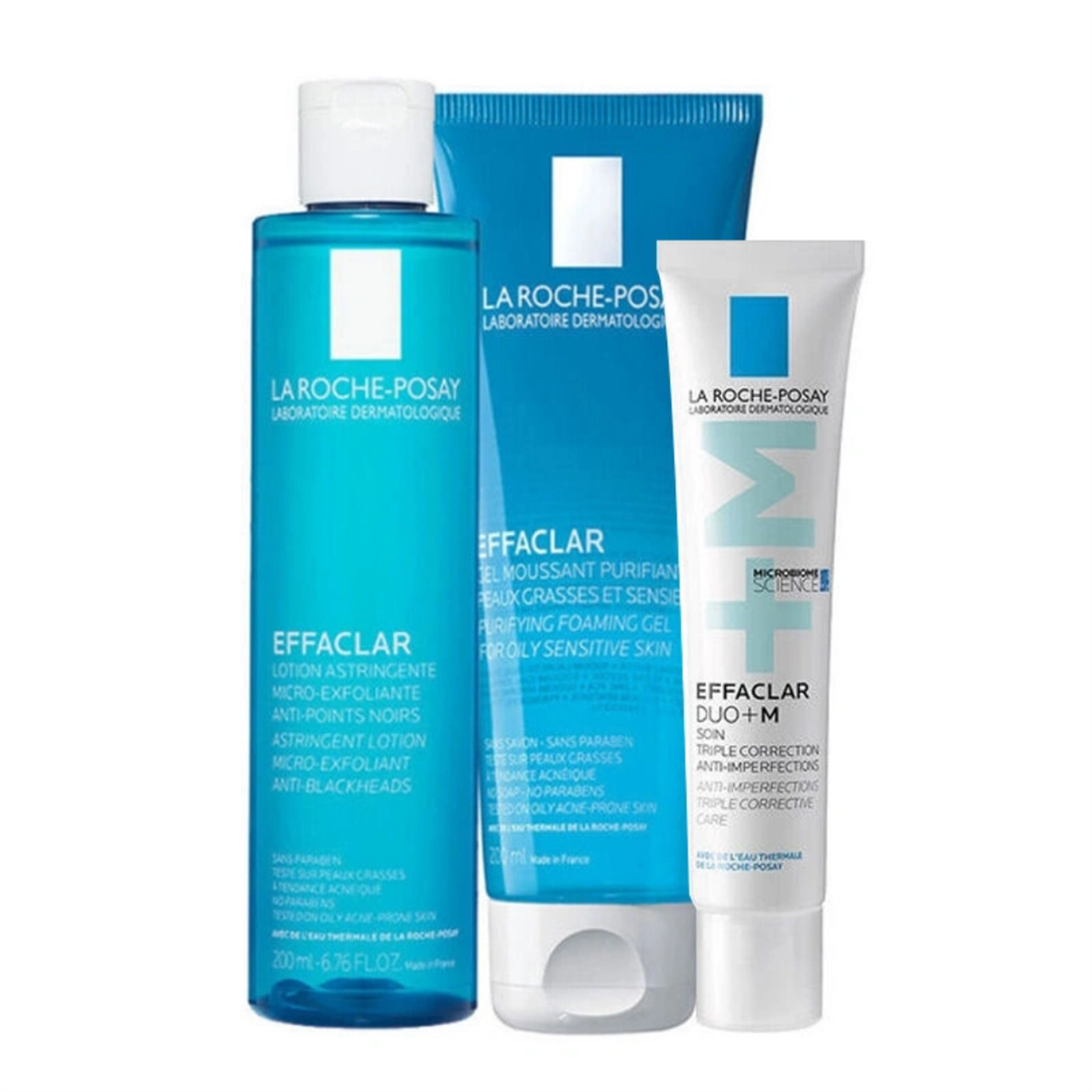 La Roche-Posay Effaclar Smooth Skin Trio Set by Beauty Care Bag