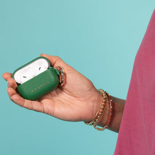Leather Airpod Case - GreenSmall Leather GoodsTorqelo.com
