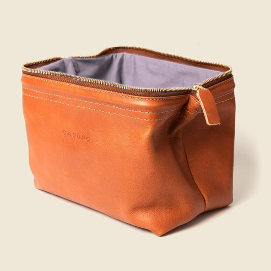 Leather Toiletry Bag - NaturalDopp Toiletry BagTorqelo.com