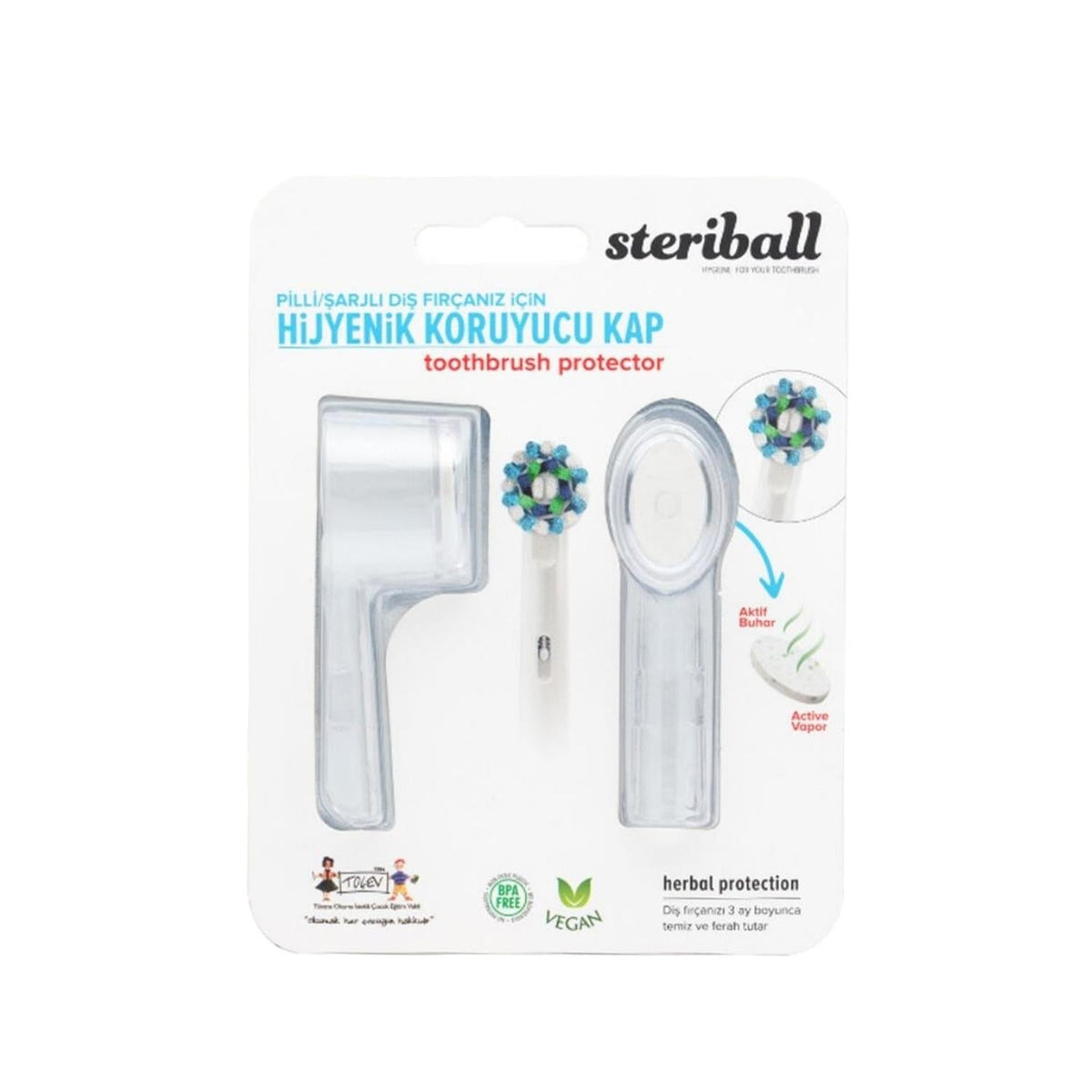 Steriball transparent electric toothbrush holder