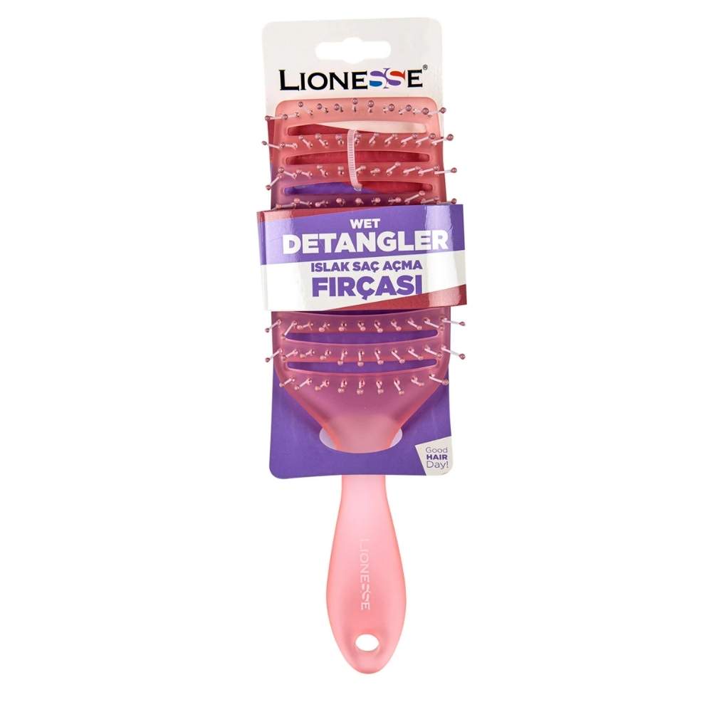 Lionesse Wet Detangling Hair Brush for Smooth Styling 8825 by Beauty Care Bag