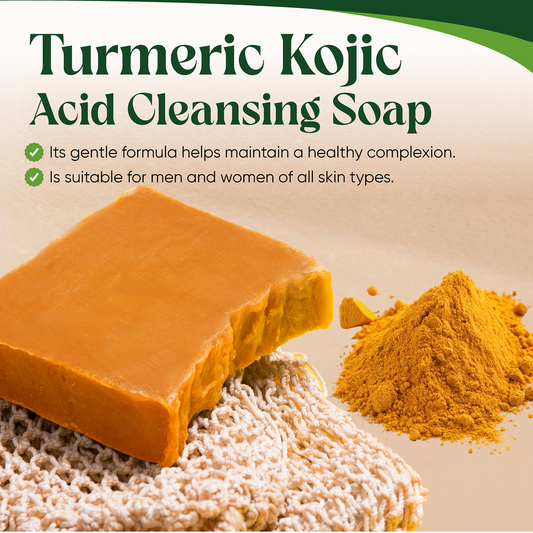 AMVital Turmeric Kojic Acid Soap Bar β Dark Spot & Mark Fading Soap by AMVital