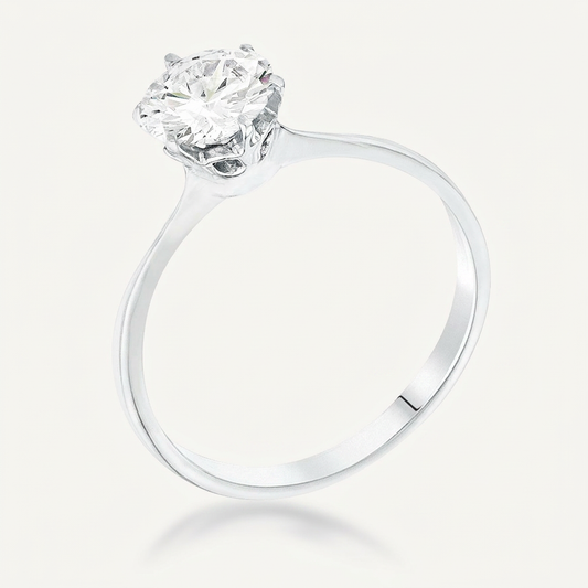 Avera 1 Carat Single Stone Cz Classic Solitaire Ring by Avera Group