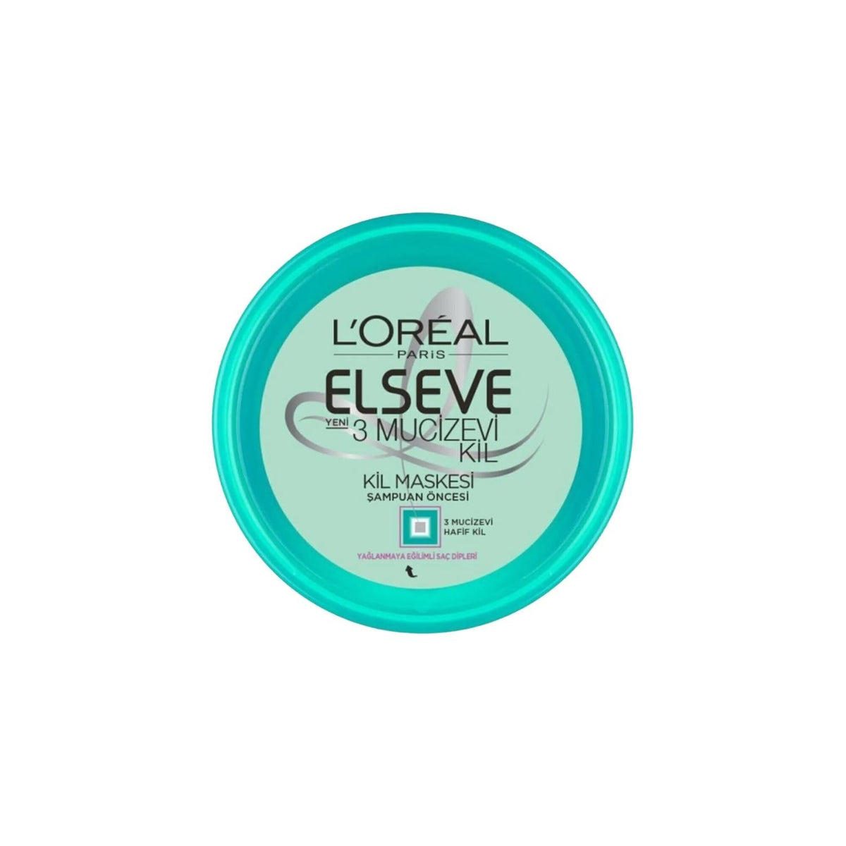 Loreal Paris Elseve 3 Mucizevi Kil Hair Mask - Nourishing Pre-Shampoo Treatment for Healthy HairShampooTorqelo.com