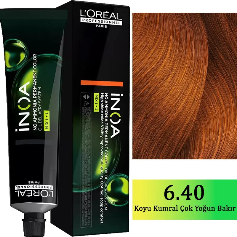 L'Oreal Professionnel Inoa Ammonia-Free Hair Color 6.40 60g by Beauty Care Bag