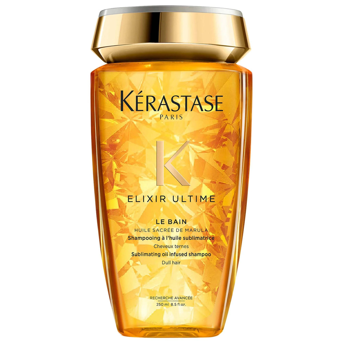 KŽrastase Elixir Ultime Hydrating Shampoo: Argan & Marula Oil for Dry Hair, Intense Shine & Smoothness - Nourishing, Frizz Control by Beauty Care Bag