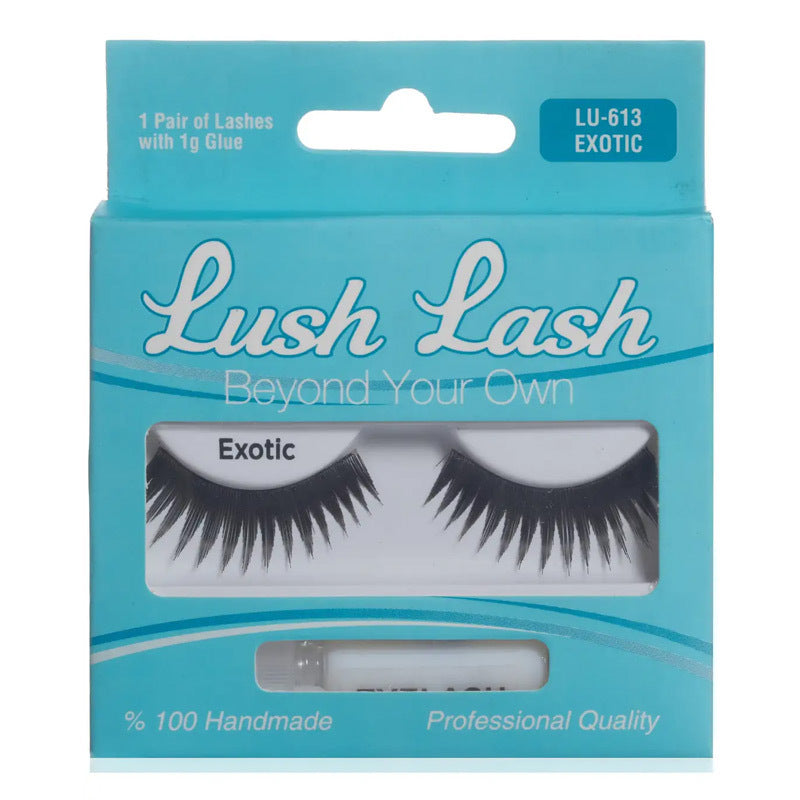 Lush Lash Exotic LU-613 False Eyelashes for Dramatic Volume by Beauty Care Bag