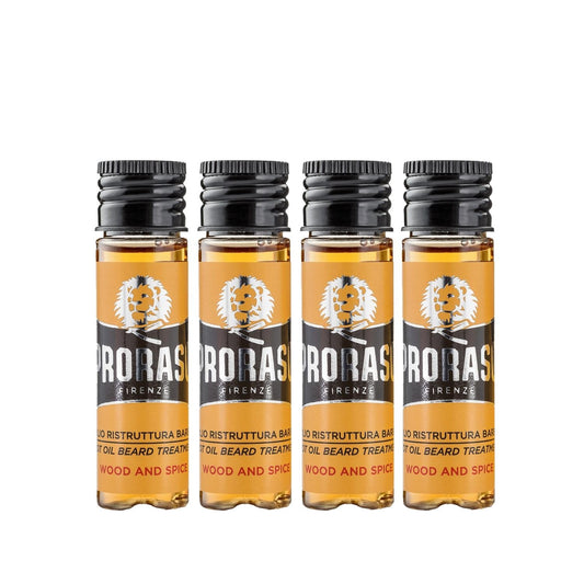 Proraso Hot Beard Oil Treatment Nourishing & Conditioning 4 x 17 ml by Beauty Care Bag