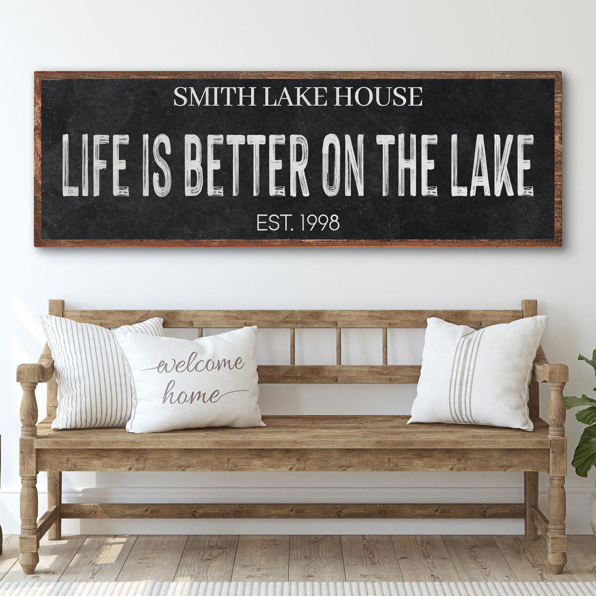 Life Is Better On The Lake Sign by Tailored Canvases