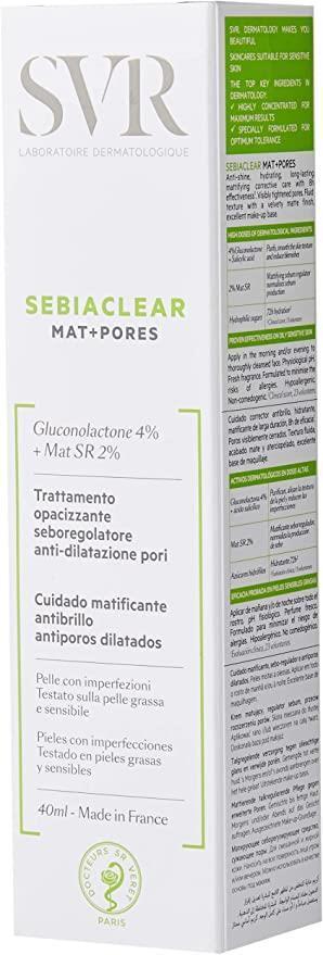 SVR Sebiaclear Mat Pores: Oil Control Matte Moisturizing Cream | Pore Minimizing, Anti-Shine Salicylic Acid & Niacinamide Cream for Oily Skin by Beauty Care Bag