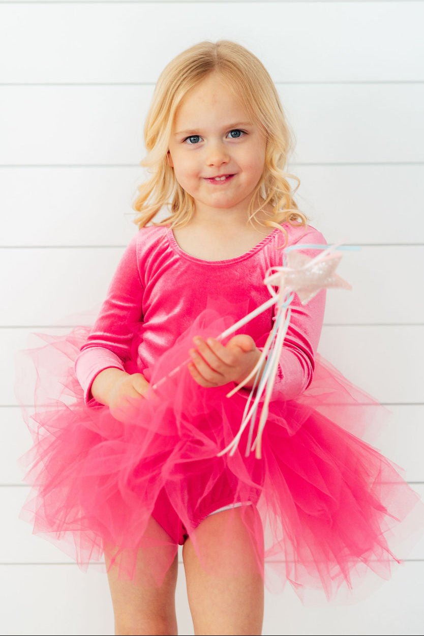 Magenta Velvet L/S Tutu LeotardTutu Leotard L/STorqelo.com