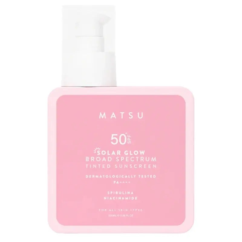 Matsu Solar Glow SPF 50+ Tinted Sunscreen 100ml by Beauty Care Bag