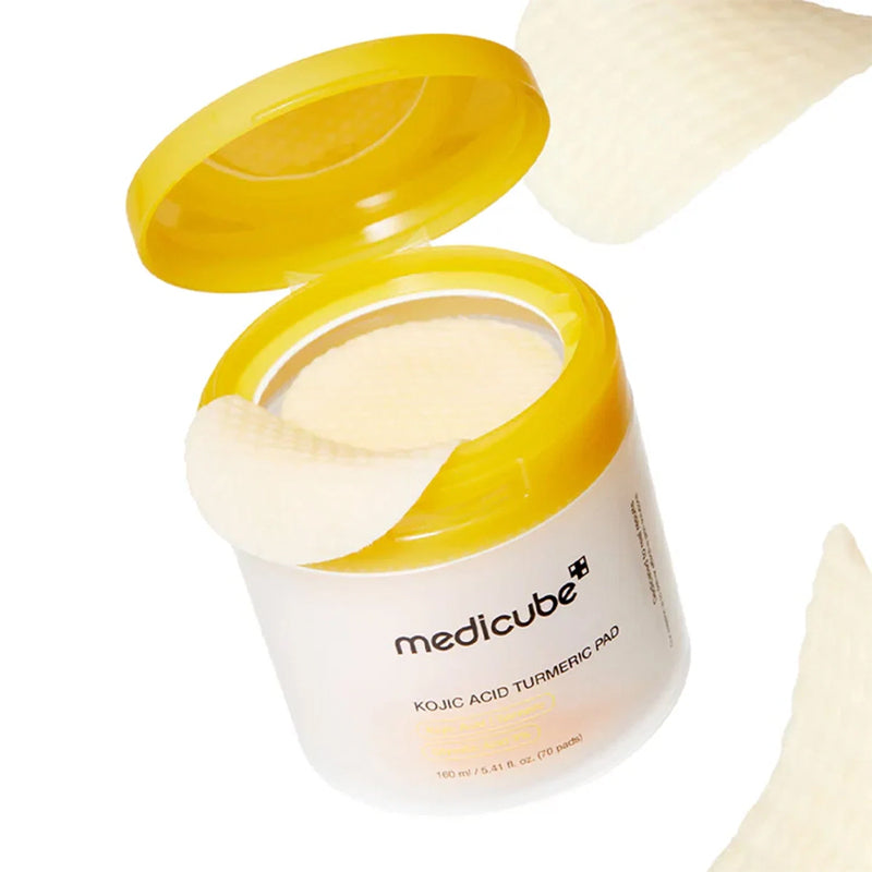 Medicube Kojic Acid Turmeric Pad Brightening Toner Pads 70 Count by Beauty Care Bag