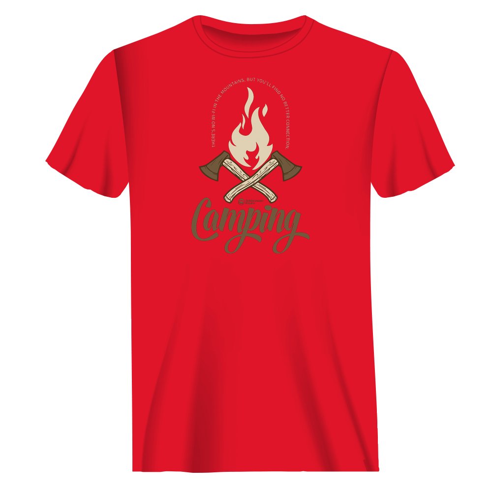 Camping Axes Unisex T-Shirt by Outdoorzees