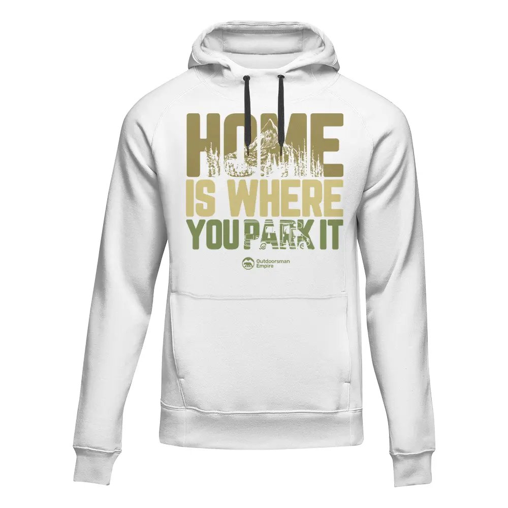 Home Is Your Park Adult Fleece Hoodie by Outdoorzees