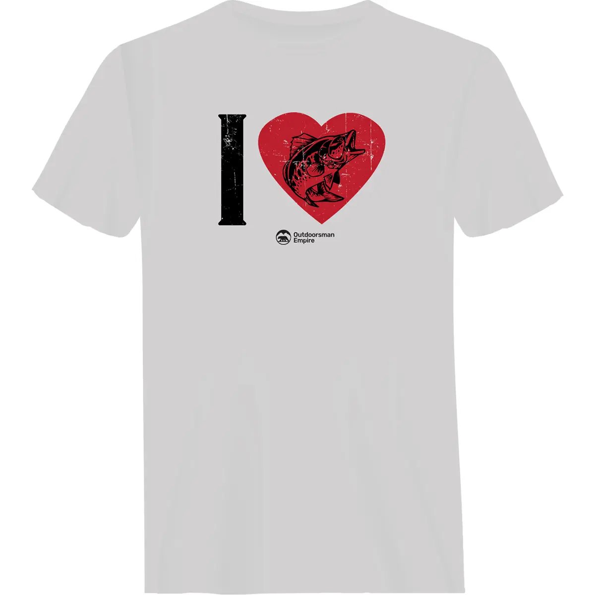 I love Fishing Man T-Shirt by Outdoorzees