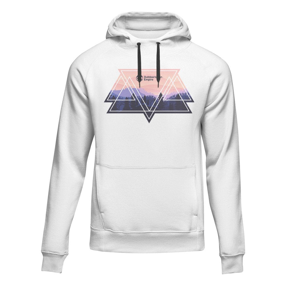 Camping Triangles Unisex Hoodie by Outdoorzees
