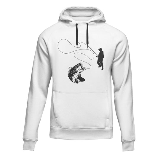 Fishing Lines' Adult Fleece Hoodie by Outdoorzees
