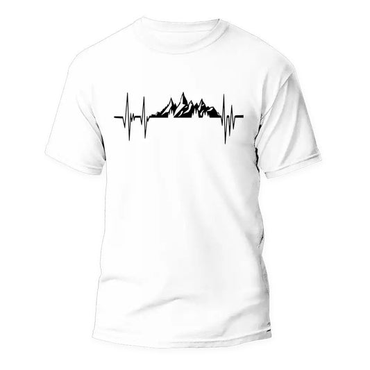 Mountains Heartbeats Unisex T-Shirt by Outdoorzees
