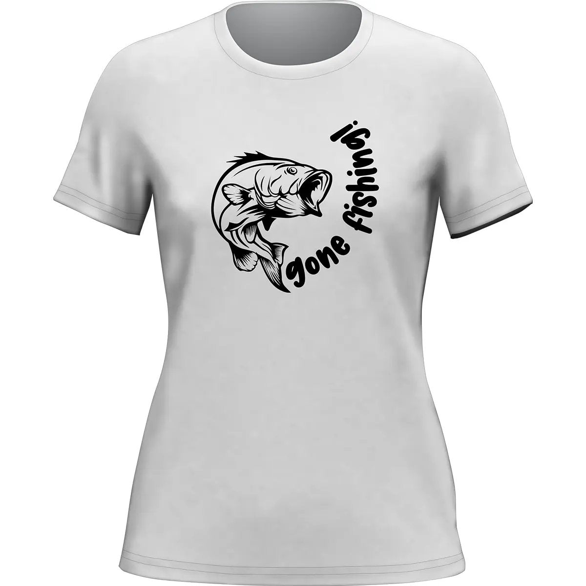 Gone Fishing v1 T-Shirt for Women by Outdoorzees