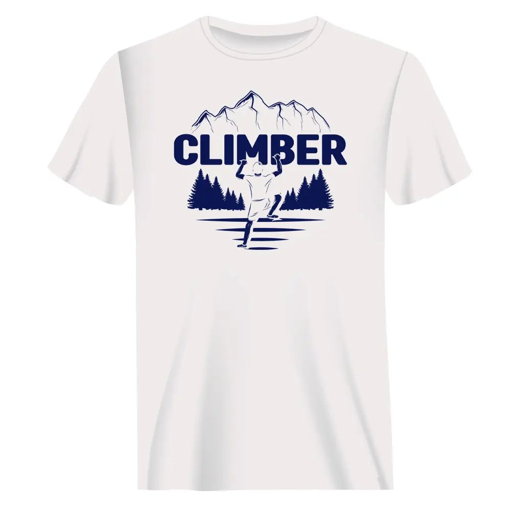 Climber Man T-Shirt by Outdoorzees