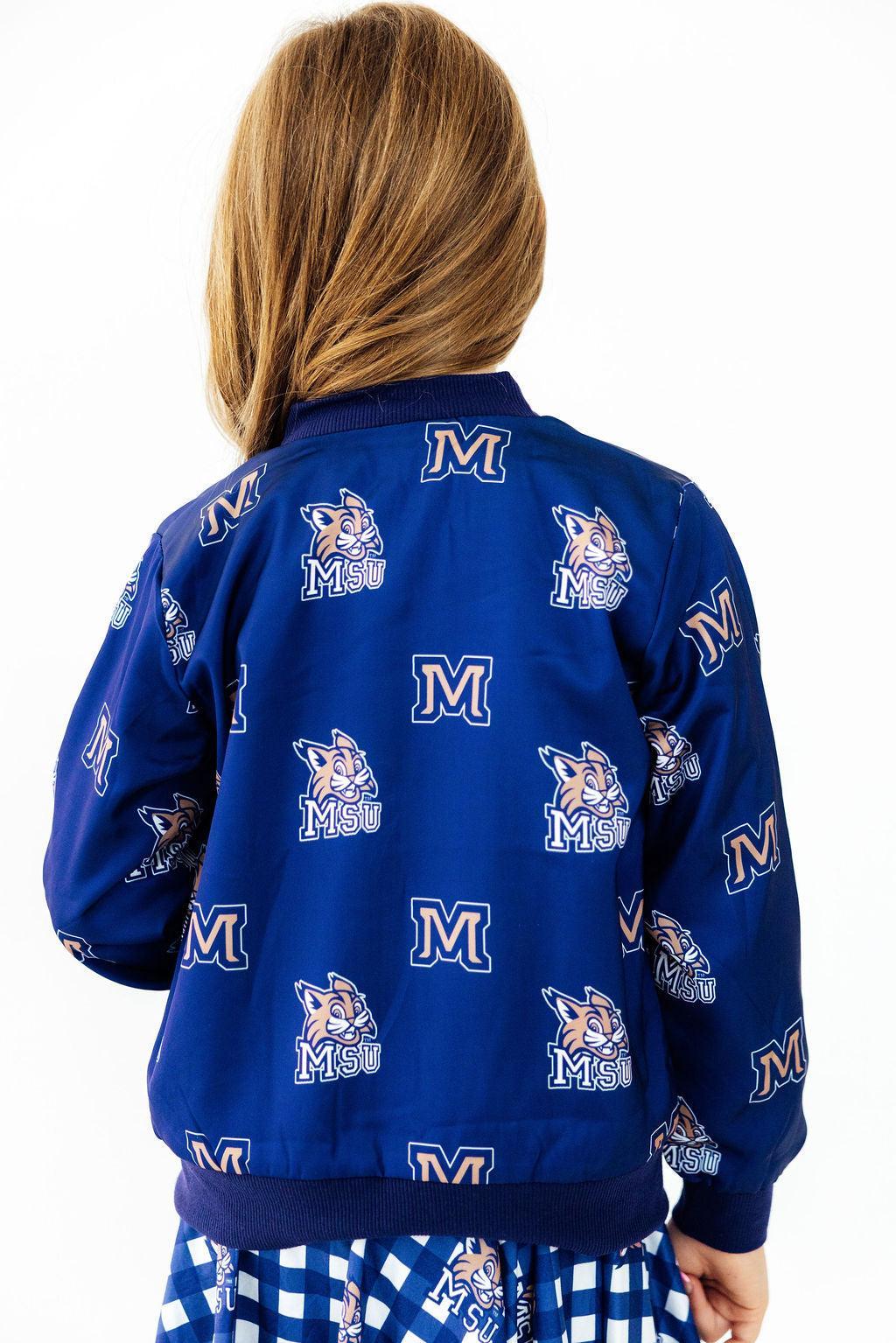 Montana State University Blue Bobcat Satin JacketSatin JacketTorqelo.com