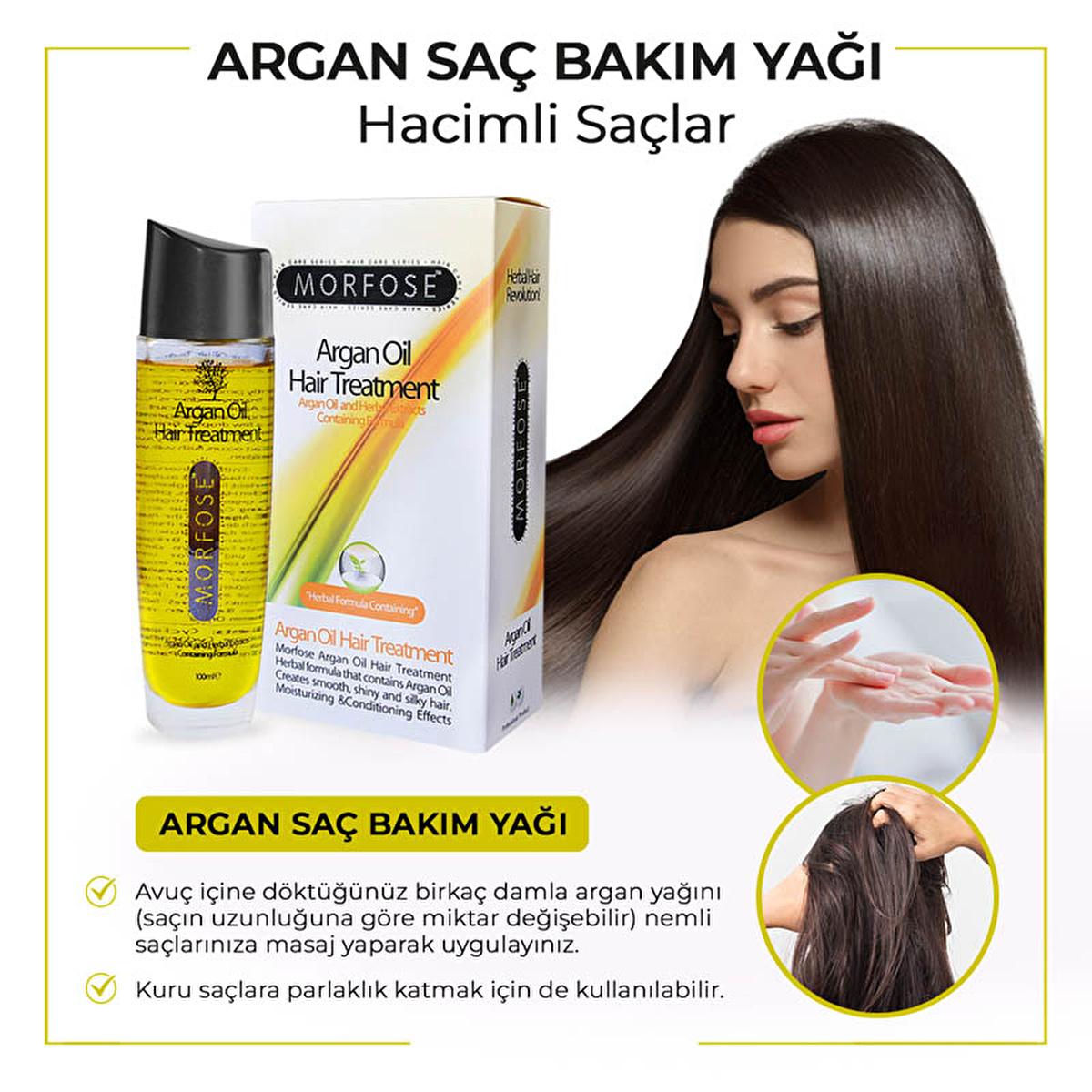 Morfose Luxury Hair Care Argan Oil 100ml - Nourishing Hair Care Oil for Dry & Damaged HairHair MaskTorqelo.com