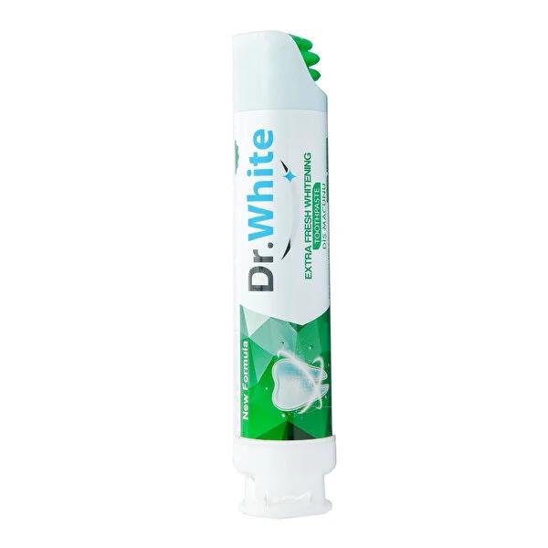 Dr. White Extra Fresh whitening toothpaste with pump dispenser, 100ml