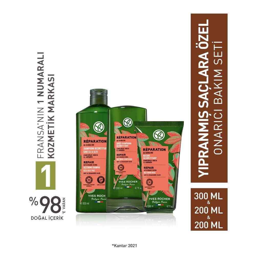KŽrastase Repairing Hair Care Set - Prebiotic Shampoo, Conditioner & Hair Mask for Damaged Hair by Beauty Care Bag