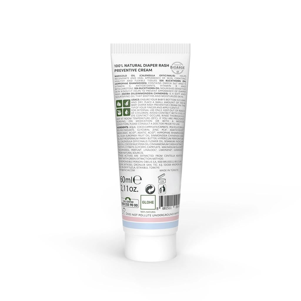 Incia Natural Baby Diaper Gel Cream for Sensitive Skin 60 ml by Beauty Care Bag