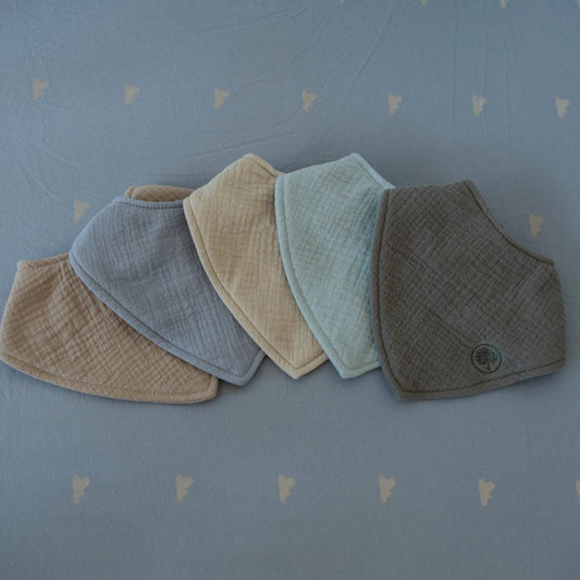 Stormy Muslin Bandana Bibs Set (4-Pack) by Parker Baby Co.