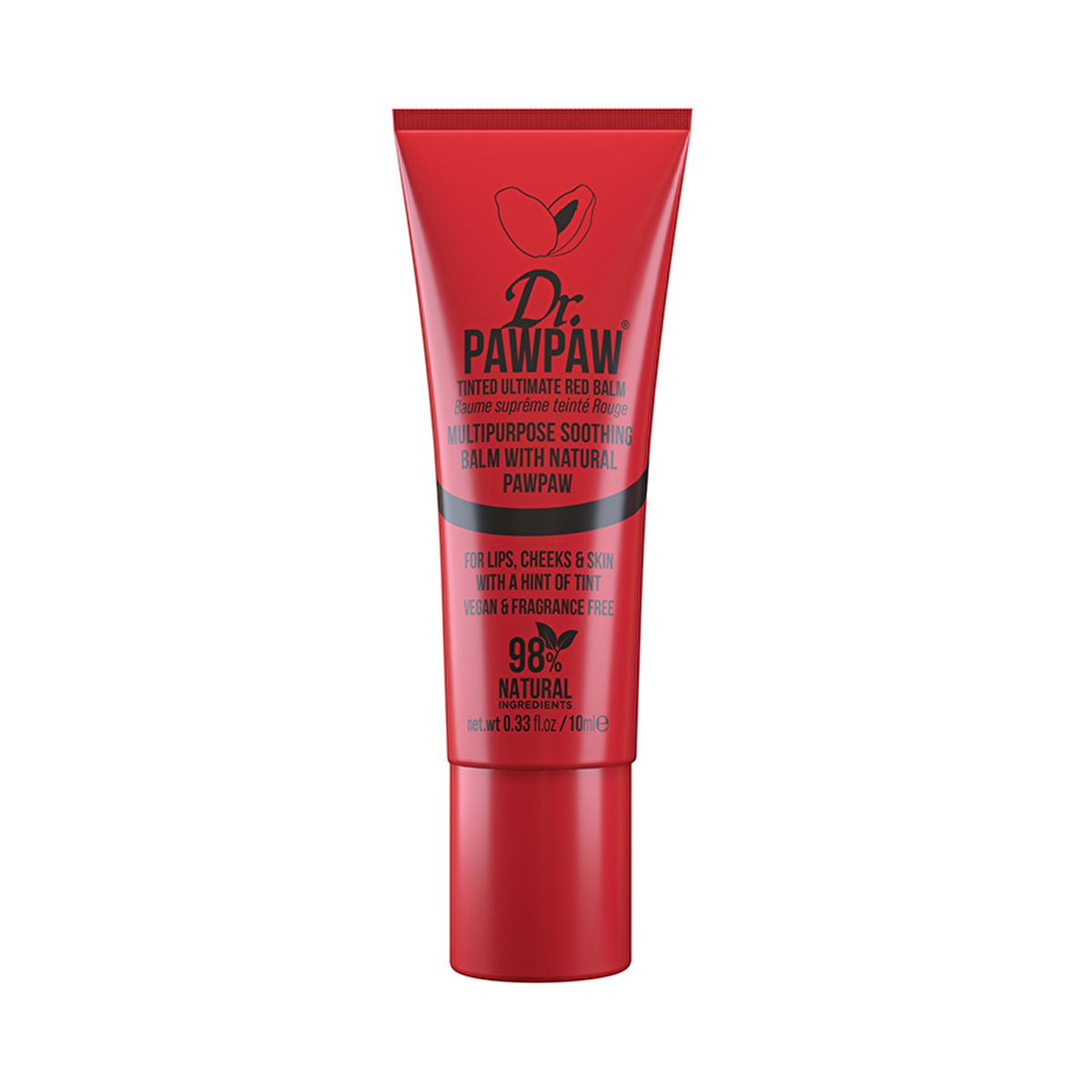 Dr. Pawpaw Multipurpose Tinted Ultimate Red Balm - Natural Moisturizer for Lips and Skin, 10ml by Beauty Care Bag