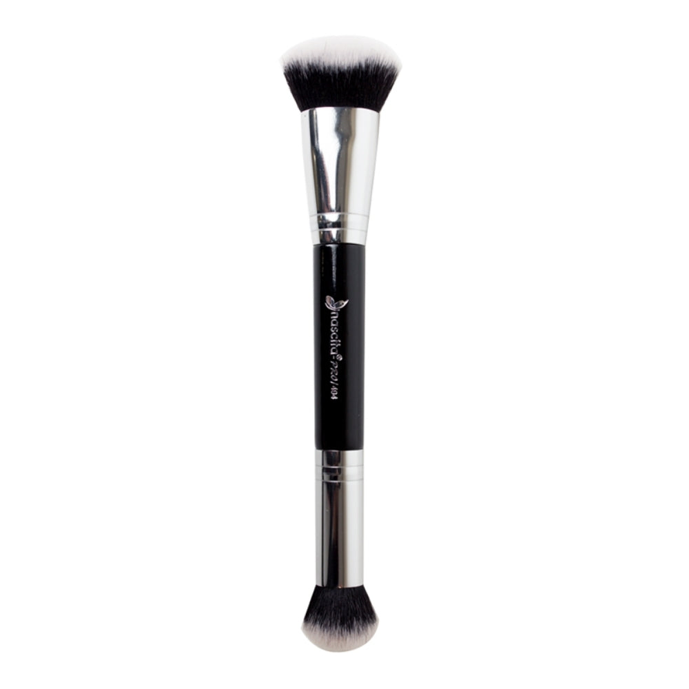 Nascita Dual-Ended Angled Foundation & Concealer Brush by Beauty Care Bag