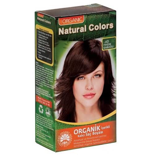 Natural Colors Organic Hair Dye 6D Hazelnut Shell 1 Pack by Beauty Care Bag