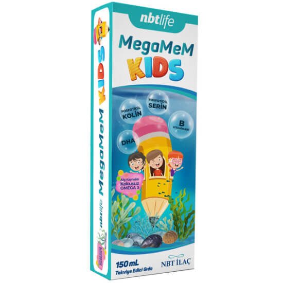 NBT Life Megamem Kids Liquid Supplement for Children 150 mlSupplementsTorqelo.com