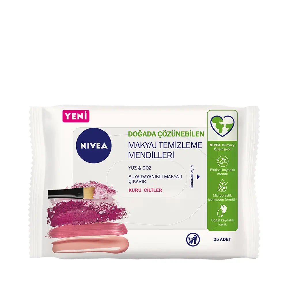 Nivea Gentle Makeup Remover Wipes for Dry Skin 25 CountSkincareTorqelo.com