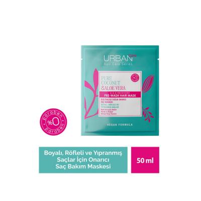 Urban Care Pre-Shower Hair Care Mask - Pure Coconut & Aloe Vera, Vegan, Paraben-Free, Color Protection by Beauty Care Bag