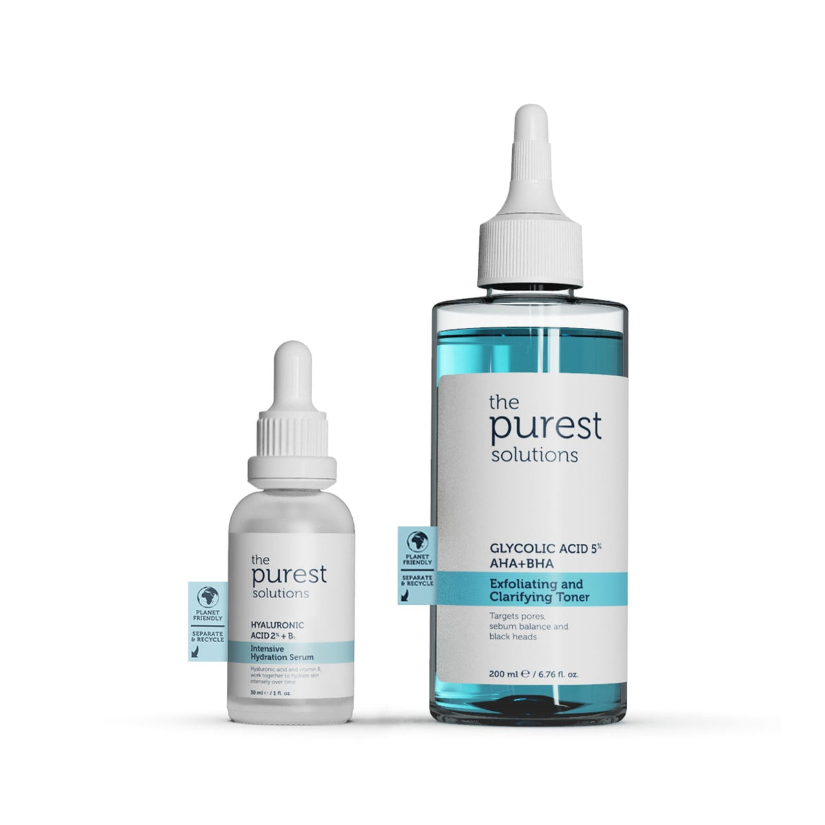The Purest Solutions Skincare Set for Dry Skin with Pore and Blackhead Solution by Beauty Care Bag