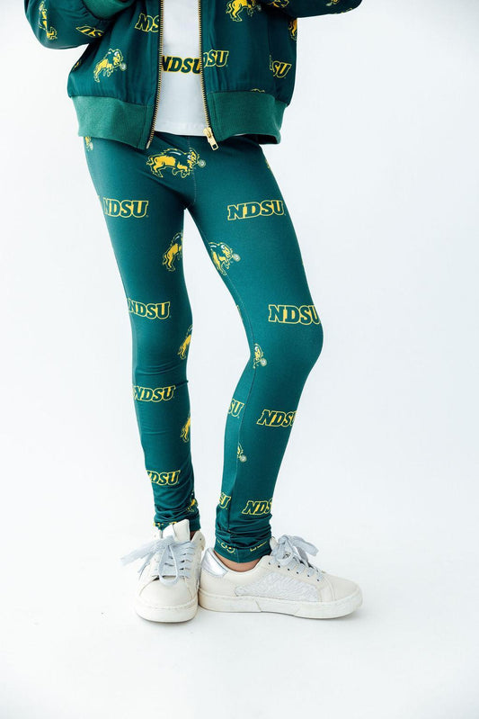 North Dakota State University Green Bison LeggingsLeggingsTorqelo.com